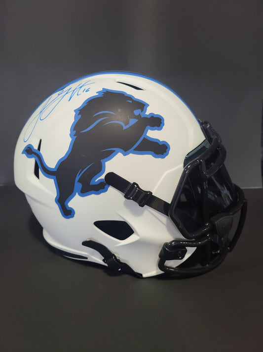 Detroit Lions Jared Goff Lunar Eclipse Replica Helmet Fanatics Authenticated Signature
