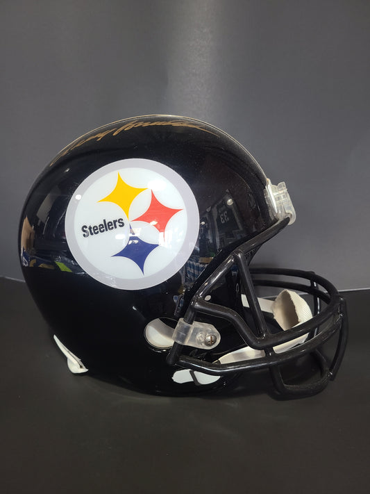 Pittsburgh Steelers Terry Bradshaw Replica Helmet Steiner Authenticated Signature