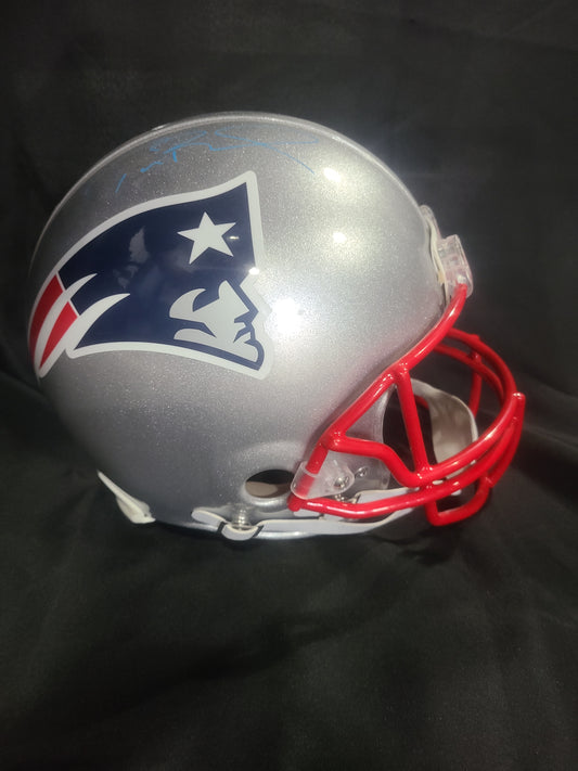 New England Patriots Tom Brady Authentic Helmet Tri-Star Authenticated Signature
